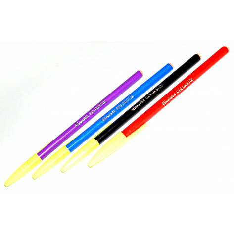 Ручка масляна No932 Goldex Colorstix синя 1mm, фото 2