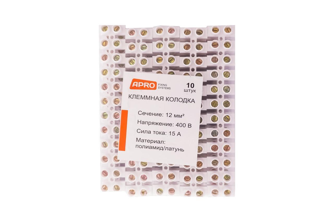 Клемна колодка Apro — 15A x 12 мм2 (120 шт.) 10 шт.