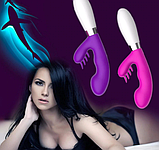 Ребристий подвійний вибратор, кліторально вагінальний лаг, інтимні іграшки з шипами, фото 5