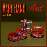 Silicone Vape Band Red. Противоударное защитное кольцо для атомайзеров от 20 мм.