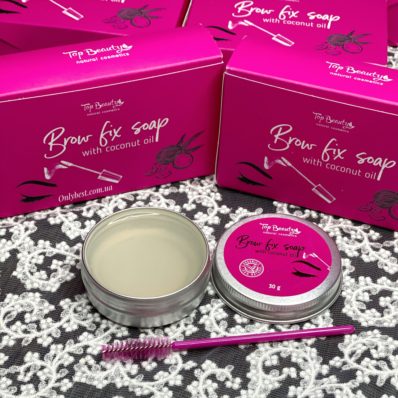 Мило для укладання брів Brow Fix Soap Top beauty, фото 1