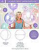 A 20" Purple Crystal Clearz Balloon. Бабл Прозорий Бузковий Кристал, фото 5