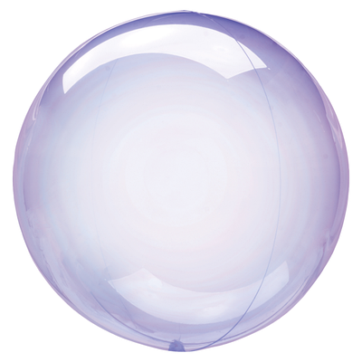 A 20" Purple Crystal Clearz Balloon. Бабл Прозорий Бузковий Кристал