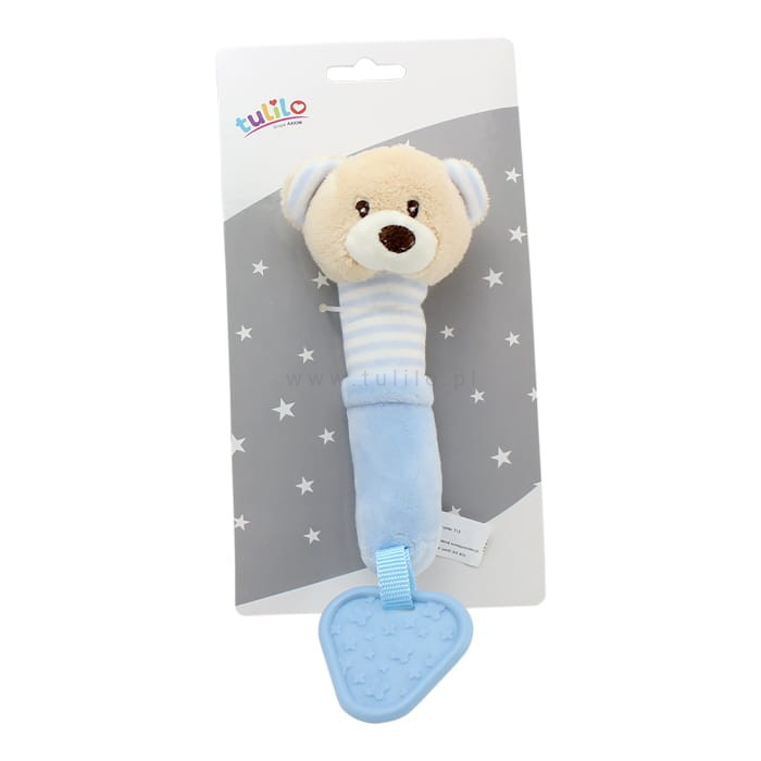 Брязкальце-пищалка плюшева Tulilo Teddy Bear Ведмедик 17см