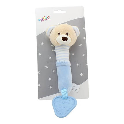 Брязкальце-пищалка плюшева Tulilo Teddy Bear Ведмедик 17см, фото 2