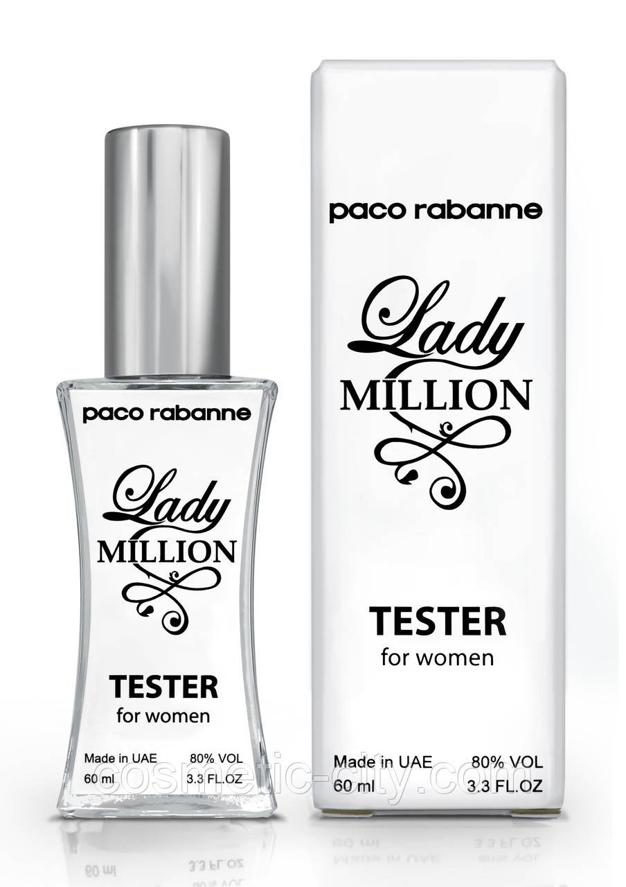 Тестер жіночий Paco Rabanne Lady Million, 60 мл., фото 1