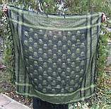 Арафатка "Shemagh" 100 на 100 см. зелено - чорна ( з черепами ) Max Fuchs AG. Німеччина., фото 2