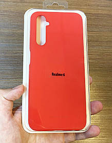 Чохол-накладка на телефон Realme 6 червоного кольору