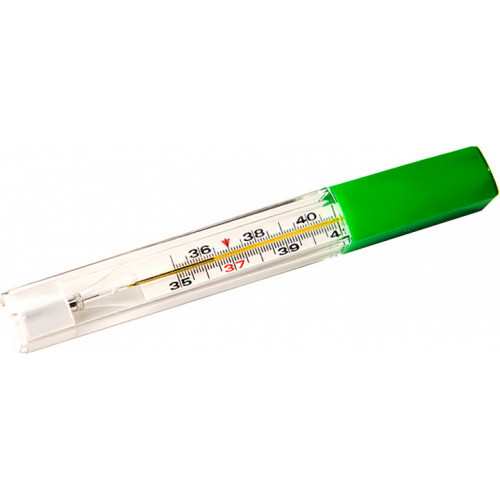 Ртутный термометр - классический в футляре Medicare - фото 1 - id-p500670853