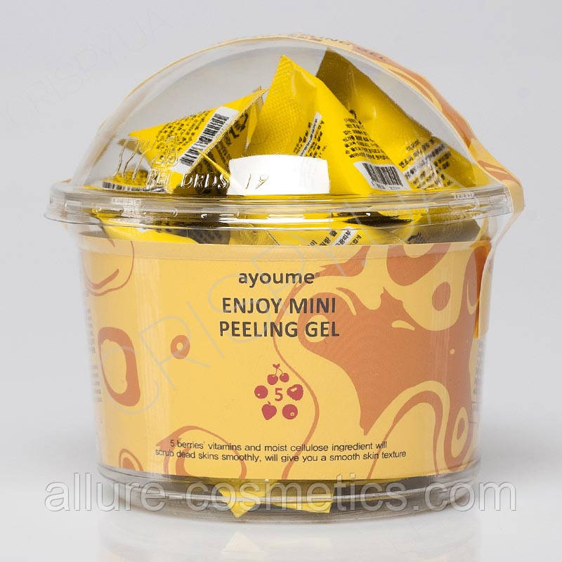 Пилинггель с фруктовыми кислотами AYOUME Enjoy Mini exfoliator gel 30шт по 3г, цена 440 грн