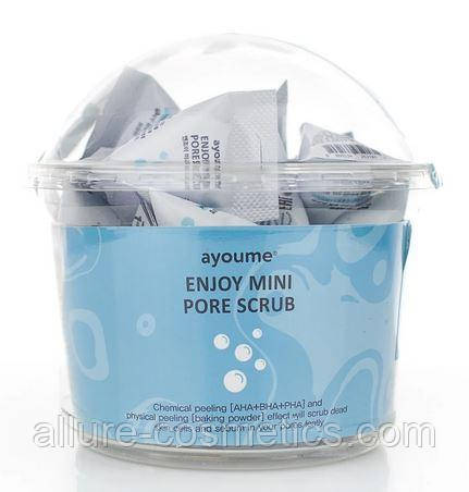 Скраб для очищення та звуження пор AYOUME Enjoy Mini pore scrub 30 шт. по 3г