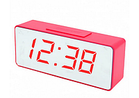 Настольные часы VST-886Y-1 с зеркальным дисплеем 6.5 дюймов с термометром и будильником