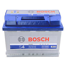 Акумулятор BOSCH S4009 74Ah, лівий (+)