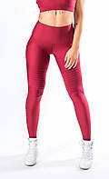 Спортивные лосины для фитнеса и йоги GoFit Burgundy XS Бордо (GF104LB-XS)