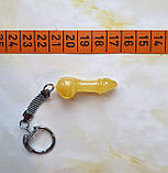 Брелок 100% натуральний матовий бурштин вага 8 г, фото 4