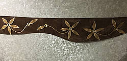 Ламбрекен зі штори коричневого кольору 2,2 м на липучці