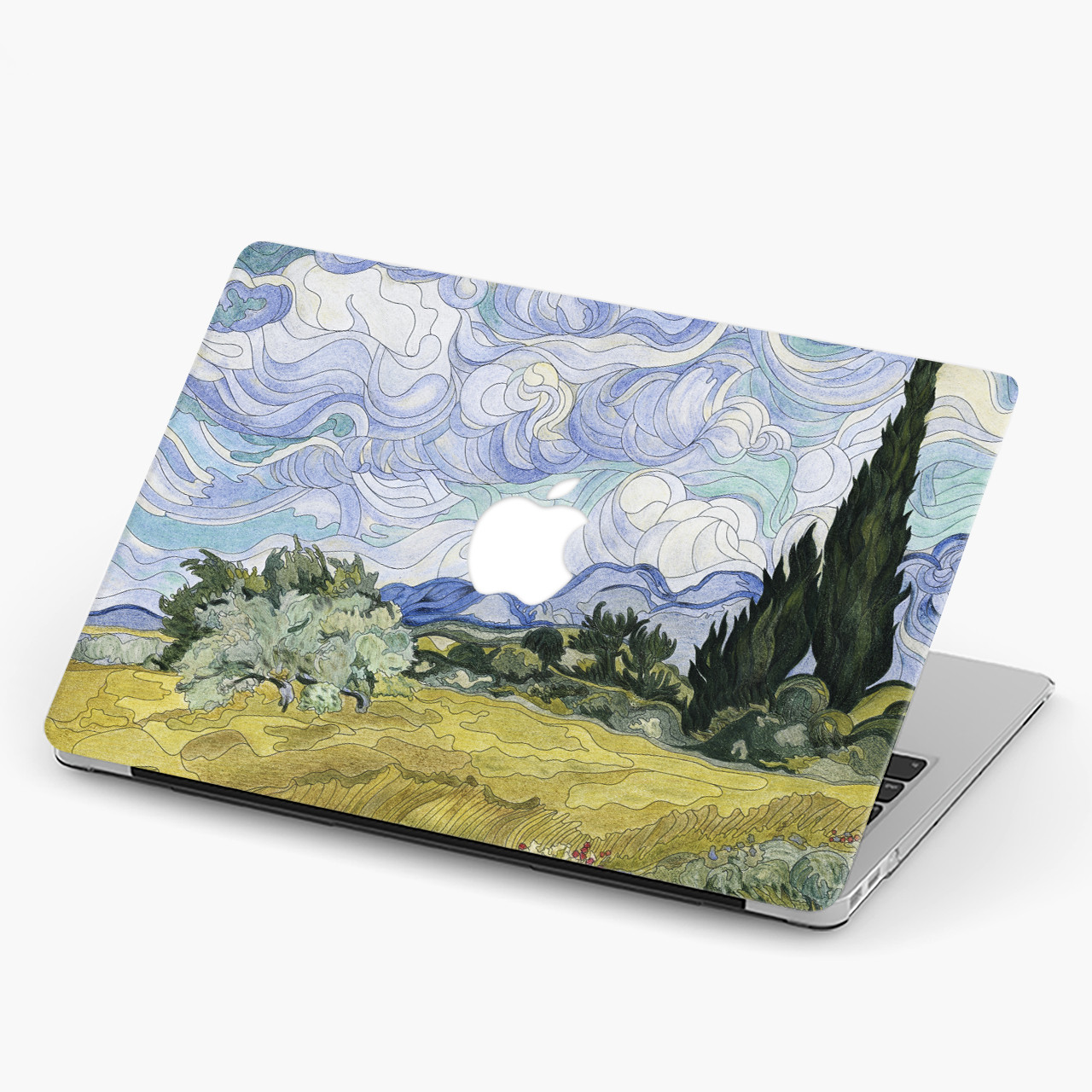 Чохол пластиковий для Apple MacBook Pro / Air Вінсент Ван Гог Пшеничне поле з кипарисами (van Gogh) макбук про case hard cover