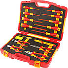 Комлект діелектричного інструменту Tolsen VDE 15 предметів в кейсі (V82115)
