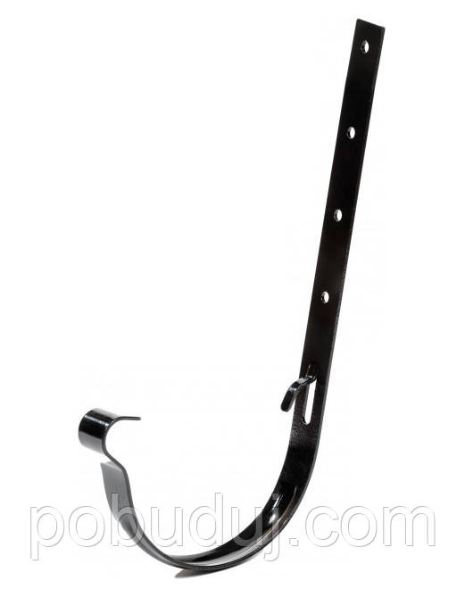 Тримач ринви металевий Profil 130 чорний, фото 1