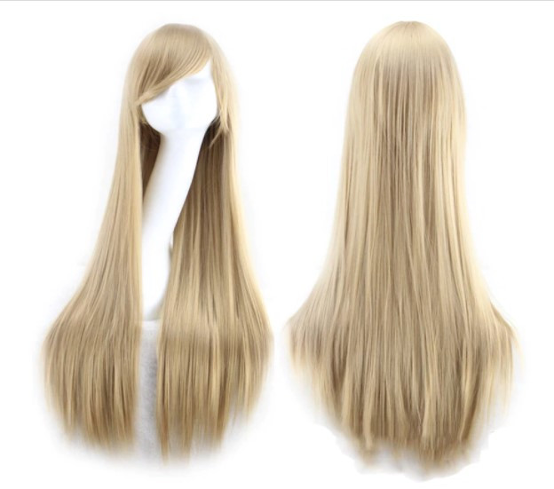 Перука пшеничний блонд, перука блонд, пряме волосся, фото 1