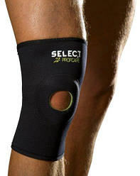 Наколінник з отвором SELECT 6201 Open patella knee support (010) чорний