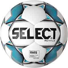М'яч футбольний SELECT Royal IMS (011) біл/син, р. 5