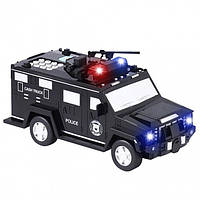 Детская полицейская машинка копилка с кодовым замком и отпечатком пальца Money Box Toy Микс EL-510-7 T