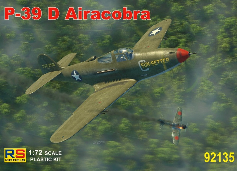 Пластикова модель 1/72 RS models 92135 Американський винищувач P-39 D/F/K Airacobra