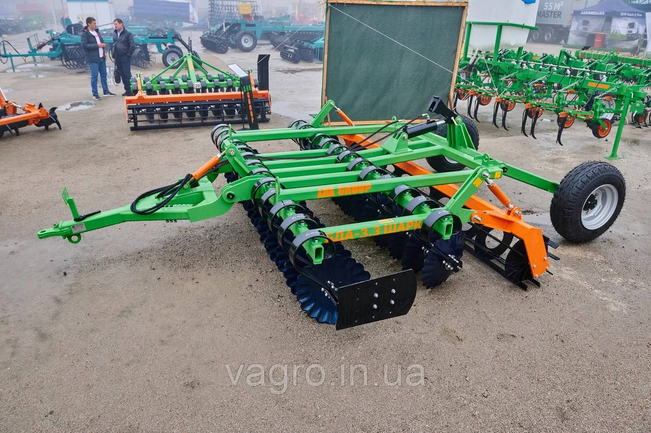 Борона Дискова Причіпна БДА-3 ШАРК на Пружинної Стійки Ark Group (Арк-Груп)