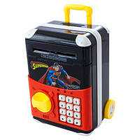 Іграшка, сейф з кодовим замком валізу NUMBER BANK EL-510-3 Чорний