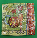 Новорічна паперова серветка (ЗЗХЗЗ, 20 шт.) LuxyНГ Прикраси для ялинки (1 пачка), фото 3