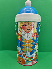 Тубус під цукерки великий/Снігуронька (d-117*250 mm) (1 шт.)