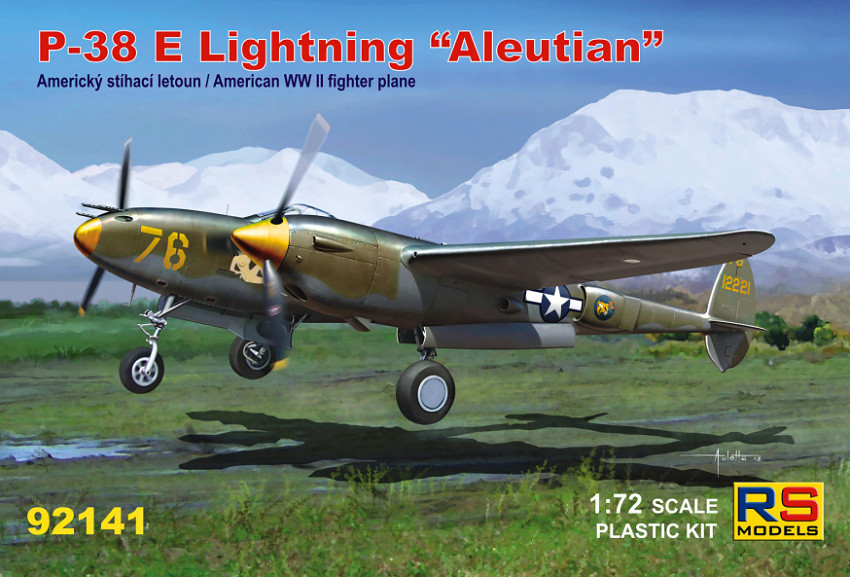 Пластикова модель 1/72 RS models 92141 Американський винищувач P-38 E Aleutian