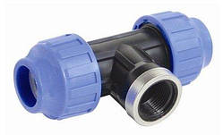 Трійник ВР d 90х3"х90 мм, з внутрішньою різзю, STP