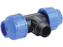 Трійник НР d 40х5/4"х40 мм, із зовнішньою різзю, STP