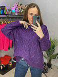 Жіночий светр оверсайз коса (у кольорах), фото 5
