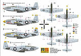 Пластикова модель 1/72 RS models 92144 Американський винищувач P-51 H Mustang USAF, фото 3