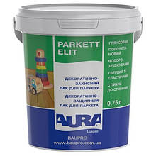 Лак AURA Luxpro Parkett Elit паркетний поліуретановий водний (глянцевий), 0.75 л