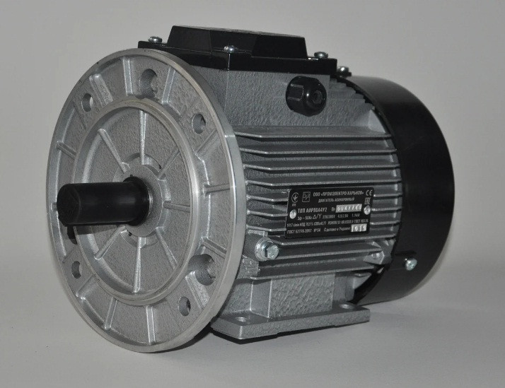 Электродвигатель трехфазный АИР 80 А6 (0,75кВт/1000об/мин) 380В, 220/380В лапа/фланец - фото 1 - id-p1289459383