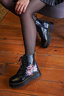 Жіночі демісезонні черевики Dr. Martens Jadon Чорні  Люкс