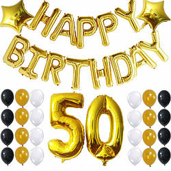 Набір повітряних кульок на День Народження Happy Birthday 1006
