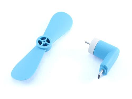 Вентилятор міні USB + MicroUSB для смартфона Android Power Bank