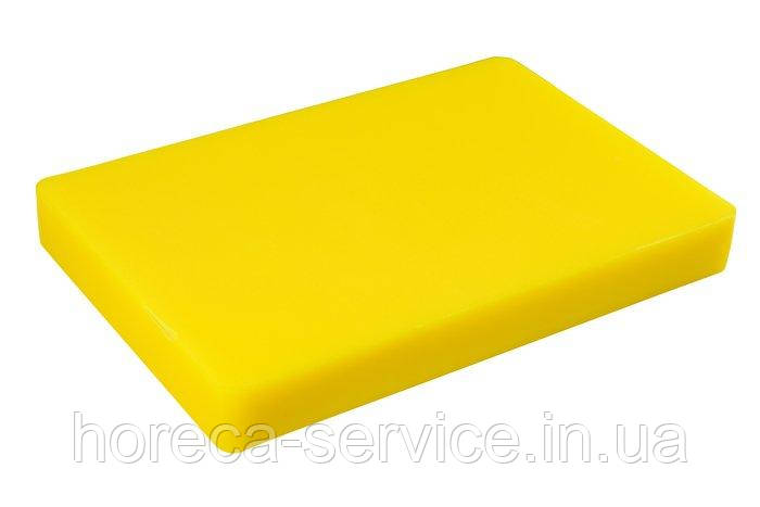 Дошка обробна пластикова жовтого кольору 440*295*25 мм (шт)