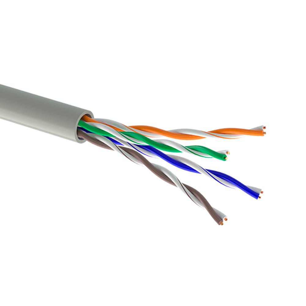 Кабель звита пара КПВонг-HF-ВП (350) 4 пари 0.51 (UTP 5E LSOH) OK-net CU мідь внутрішній 305 м, фото 1