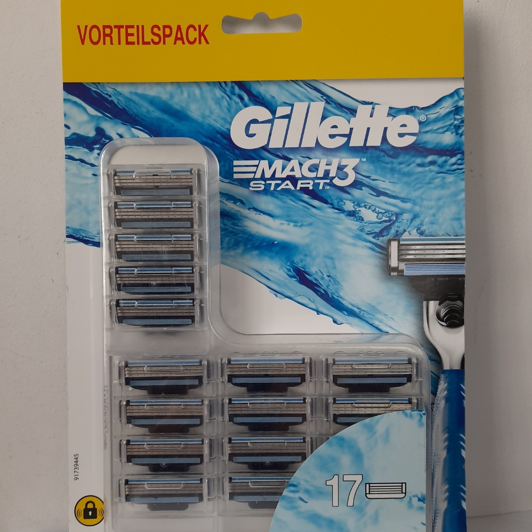 Кесети для гоління Gillette Mach 3 Start 17 шт. (Лезвія катріджі Жлетт Мак 3 старт Оригінал)