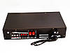Підсилювач звуку UKC / Max AV-102BT Bluetooth USB + КАРАОКЕ 2микрофона, фото 4