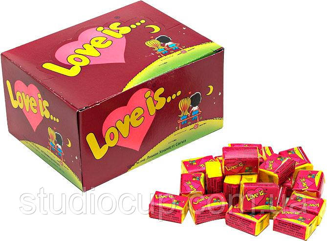 Жувальна гумка Love is ..Вишня-Лимон, фото 1