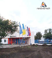 Флагштоки зовнішні з нержавіючої сталі для автосалонів