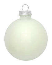 Ялинкові кульки 10 шт, 6 см, "House of Seasons" скло, колір білий, фото 3