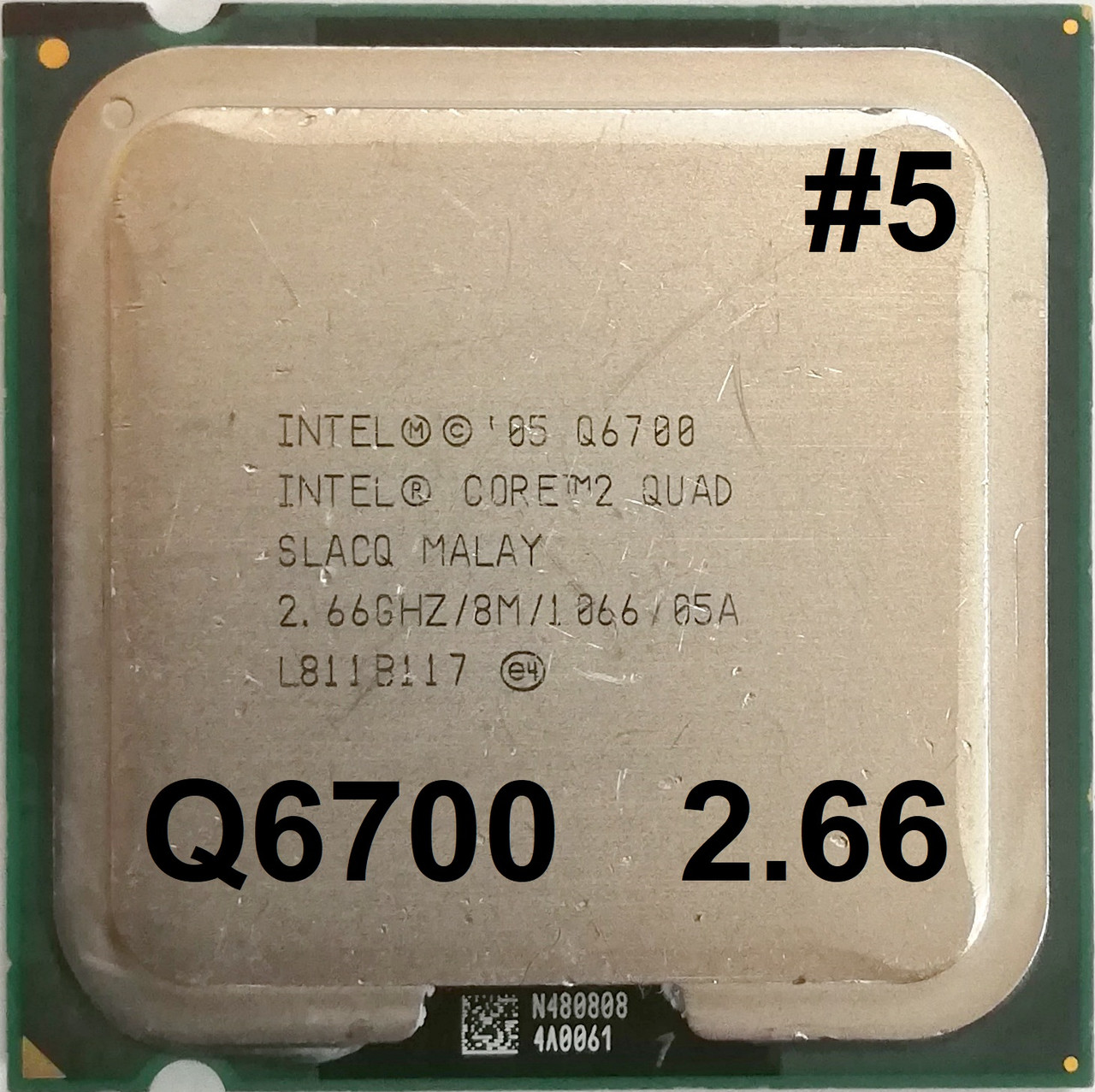 Процесор ЛОТ#5 Intel Core 2 Quad Q6700 G0 SLACQ 2.66GHz 8M Cache 1066MHz FSB Socket 775 Б/У